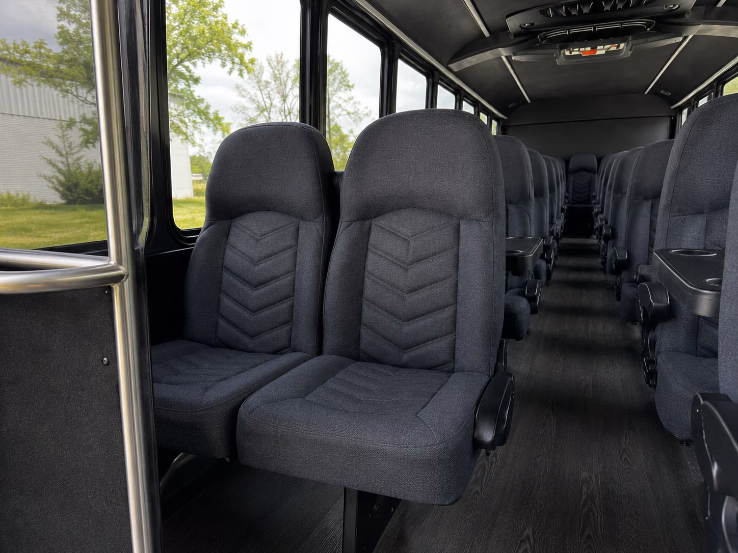 lancaster 20 passenger minibus inside