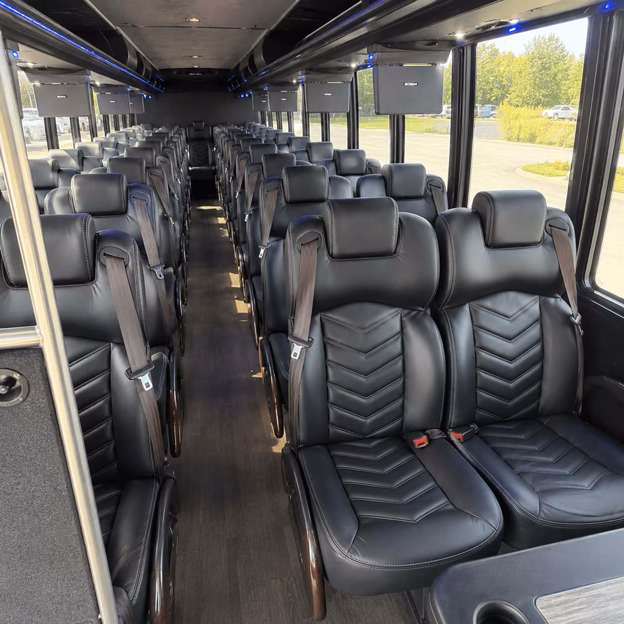 lancaster 28 passenger minibus interior