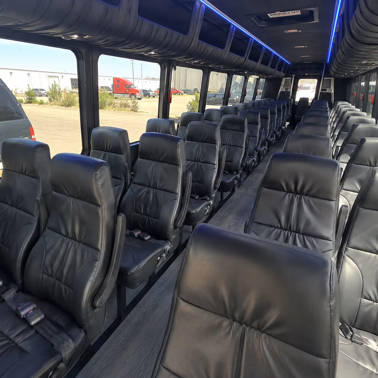 lancaster airport transportation onboard seating