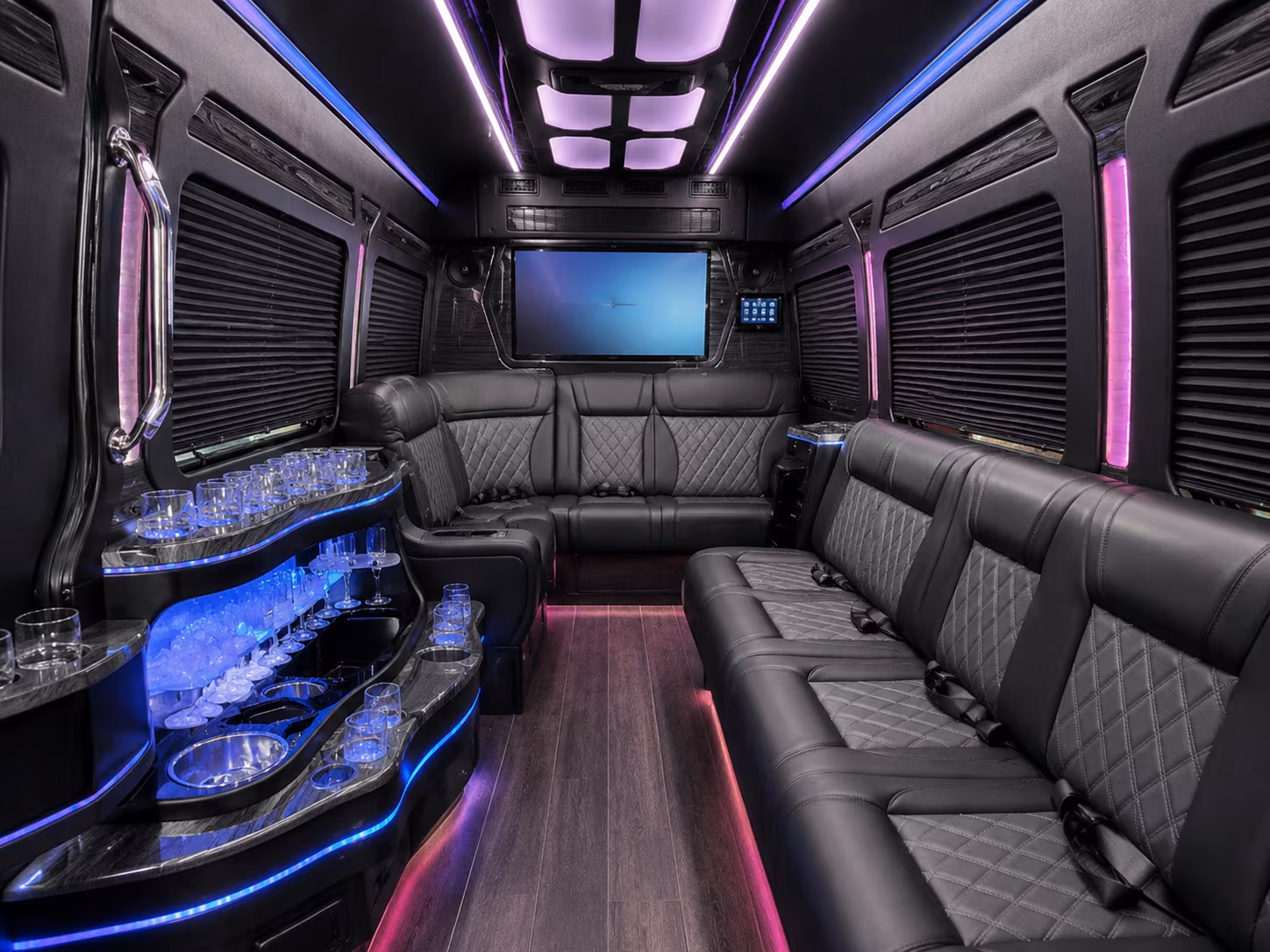 lancaster sprinter limousine inside
